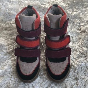 Ash hidden wedge suede sneakers size 36